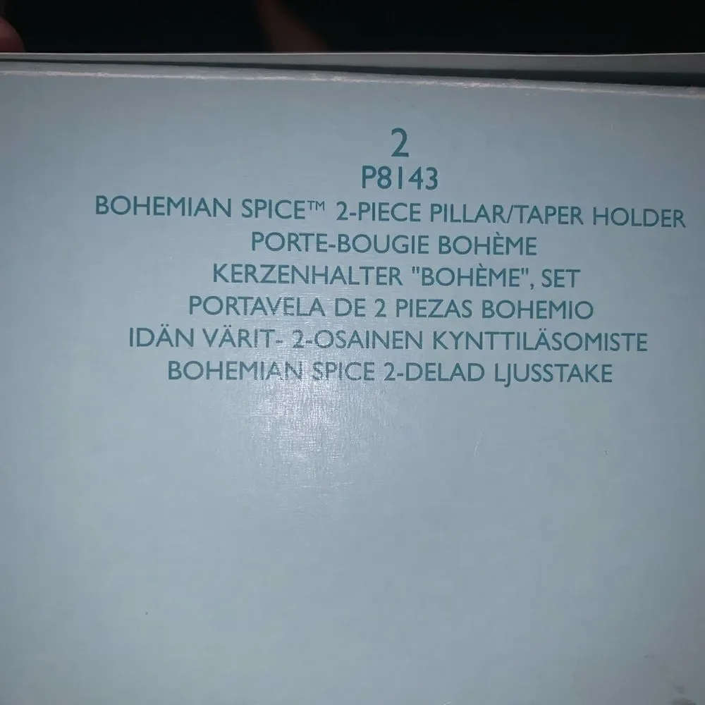 NIB Partylite Bohemian Spice Pilar/taper holder - Picture 8 of 9